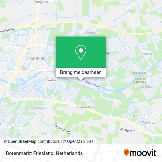 Botenmarkt Friesland kaart