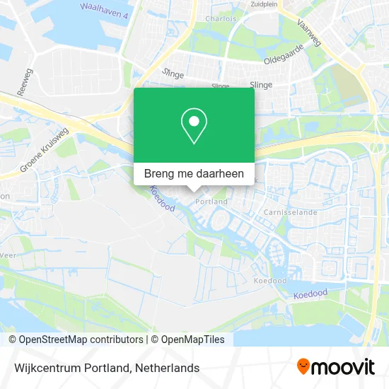 Wijkcentrum Portland kaart