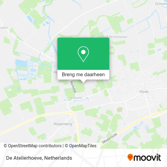 De Atelierhoeve kaart