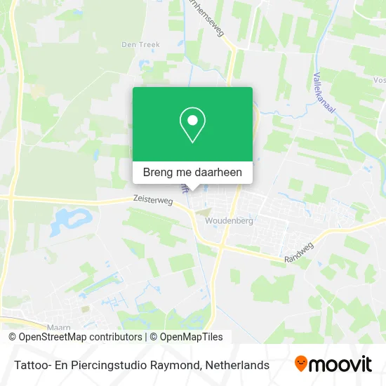 Tattoo- En Piercingstudio Raymond kaart