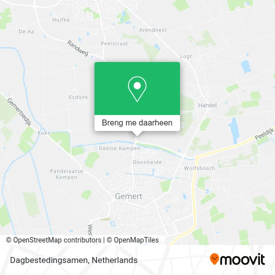 Dagbestedingsamen kaart