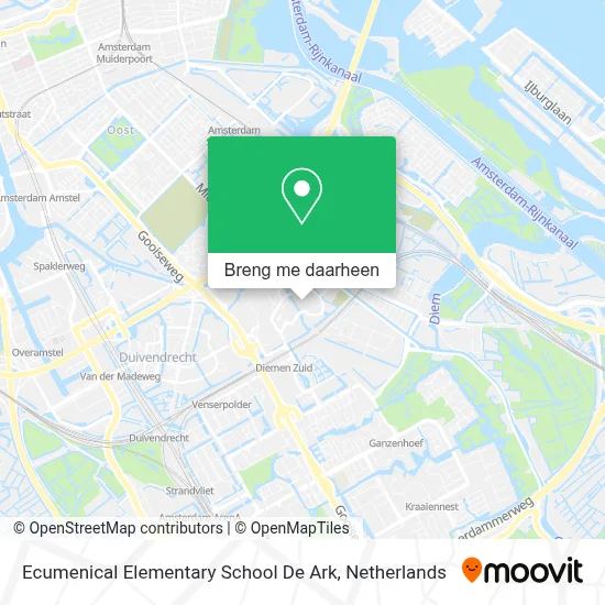 Ecumenical Elementary School De Ark kaart