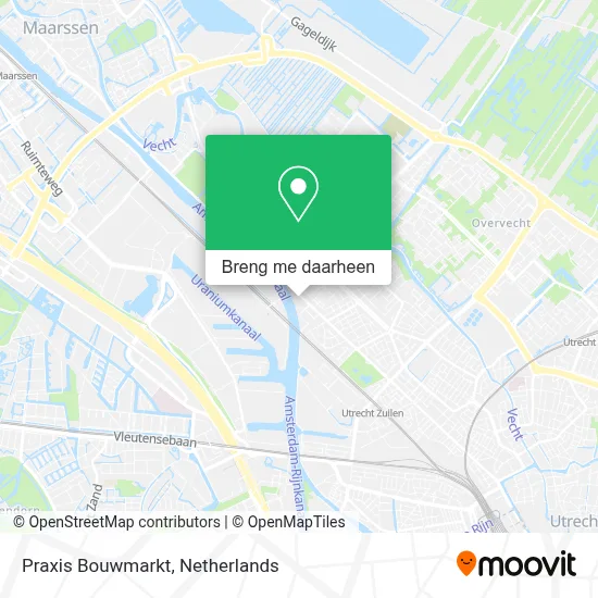 Praxis Bouwmarkt kaart