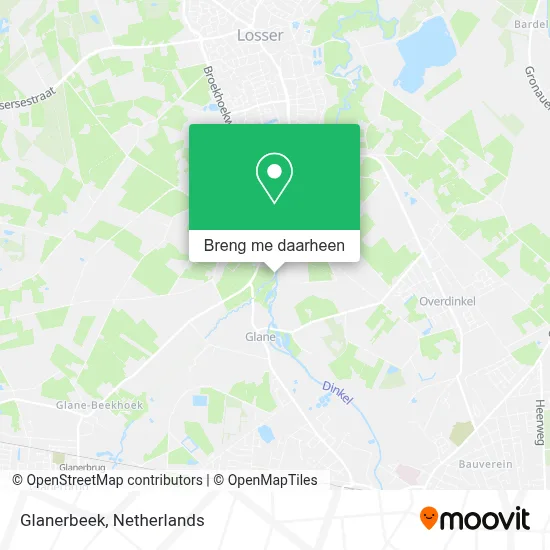 Glanerbeek kaart