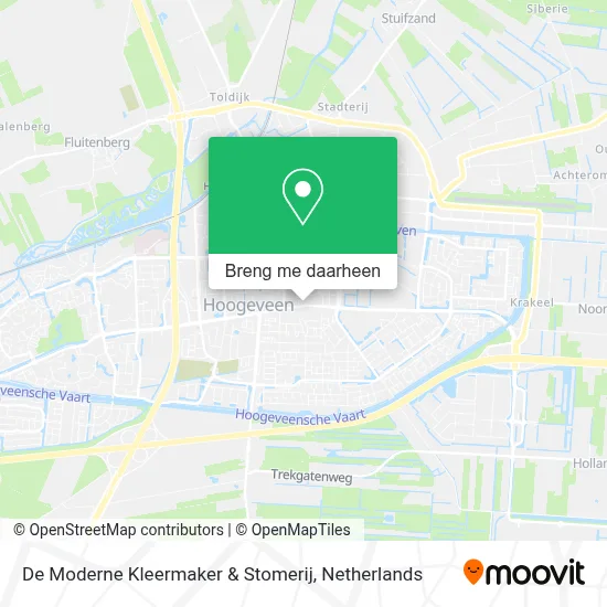 De Moderne Kleermaker & Stomerij kaart