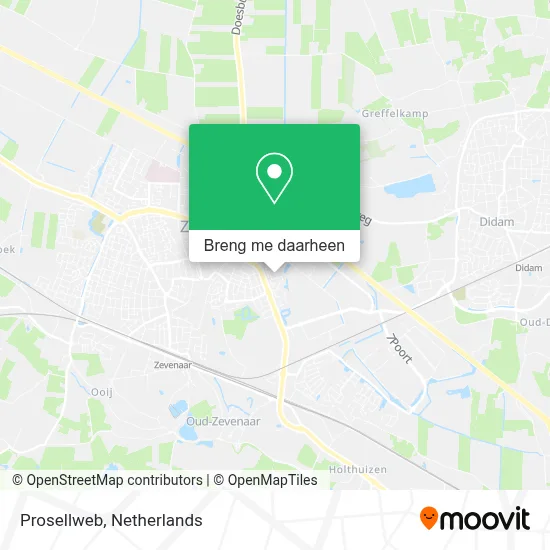 Prosellweb kaart