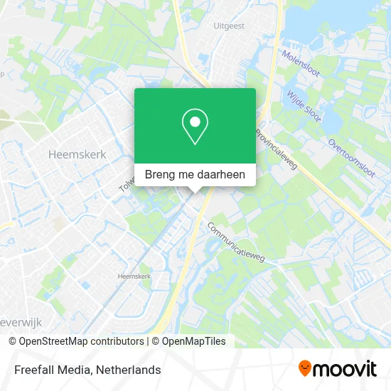 Freefall Media kaart