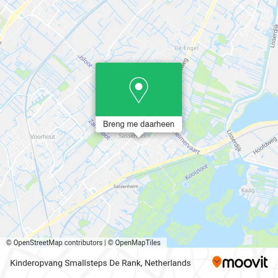 Kinderopvang Smallsteps De Rank kaart