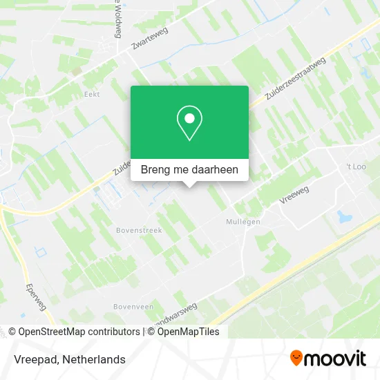 Vreepad kaart