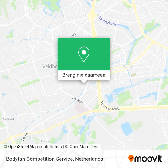 Bodytan Competition Service kaart