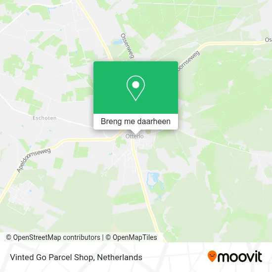 Vinted Go Parcel Shop kaart