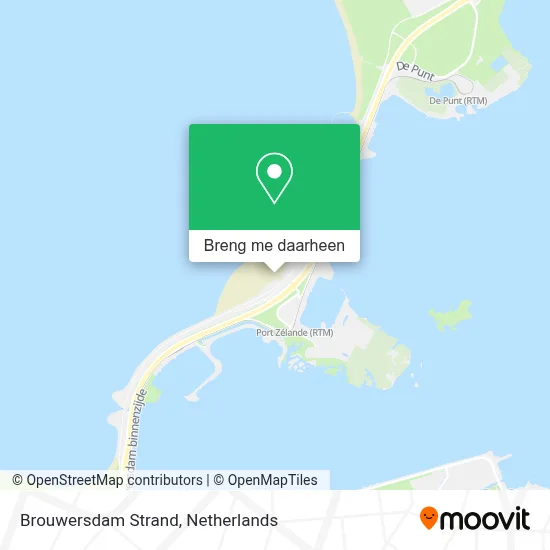 Brouwersdam Strand kaart