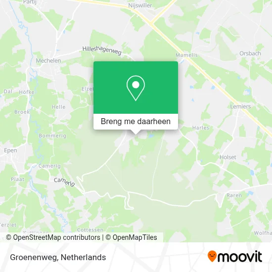 Groenenweg kaart