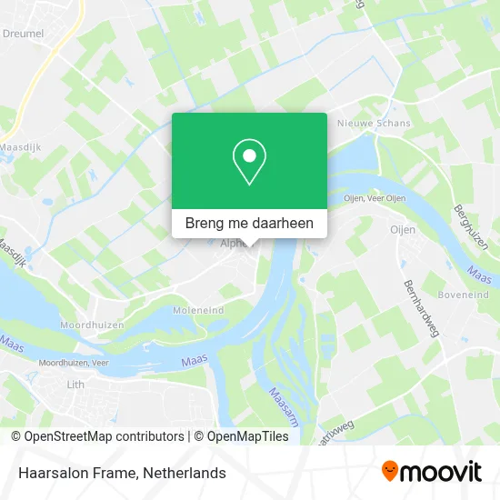 Haarsalon Frame kaart