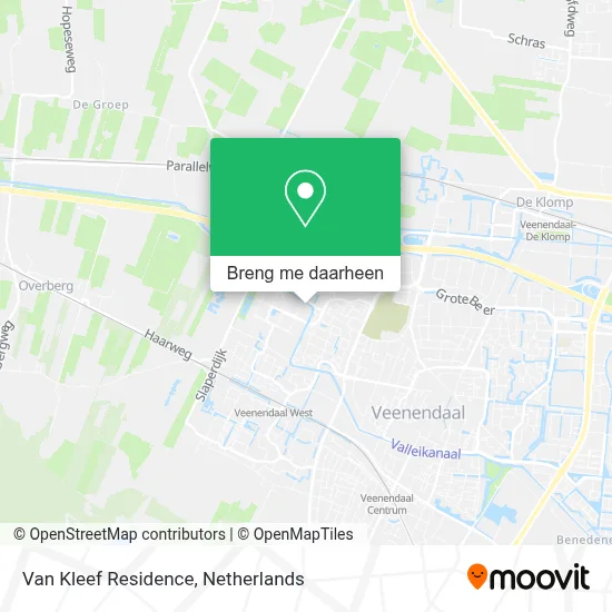 Van Kleef Residence kaart