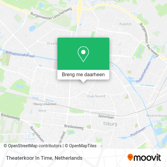 Theaterkoor In Time kaart
