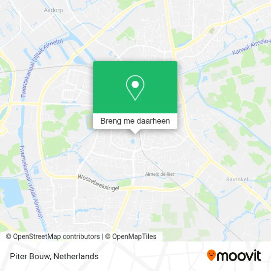 Piter Bouw kaart