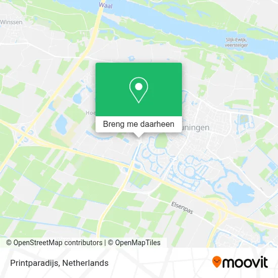 Printparadijs kaart