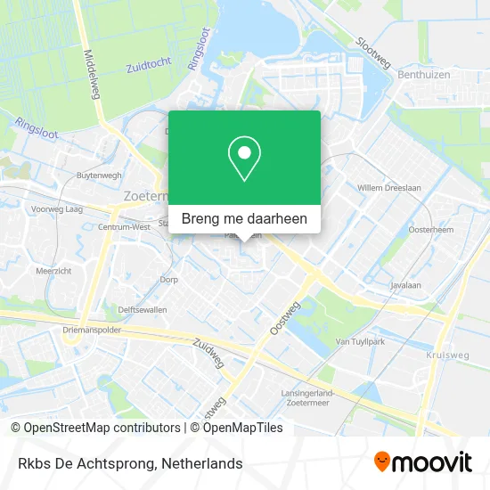 Rkbs De Achtsprong kaart