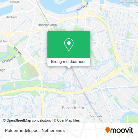 Poldermodelspoor kaart