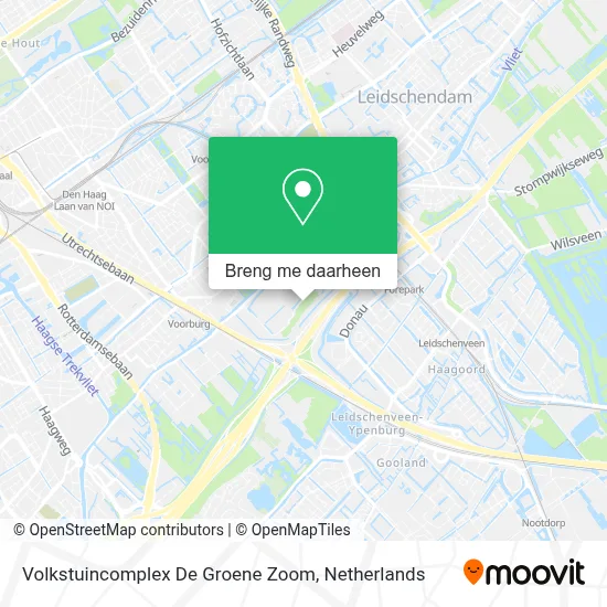 Volkstuincomplex De Groene Zoom kaart