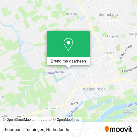 Foodbase Trainingen kaart