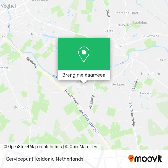 Servicepunt Keldonk kaart