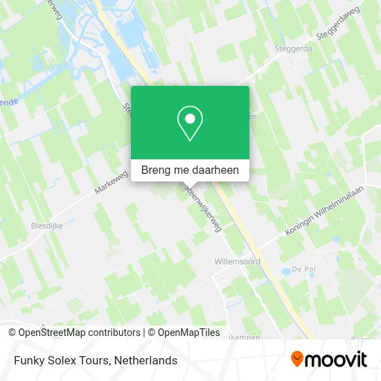 Funky Solex Tours kaart
