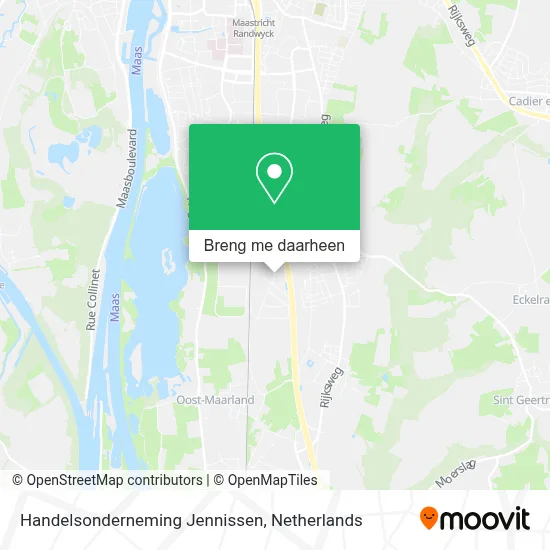 Handelsonderneming Jennissen kaart