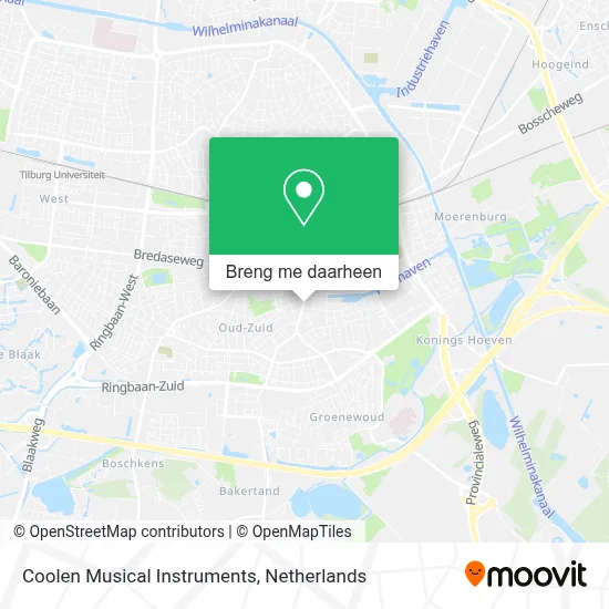 Coolen Musical Instruments kaart