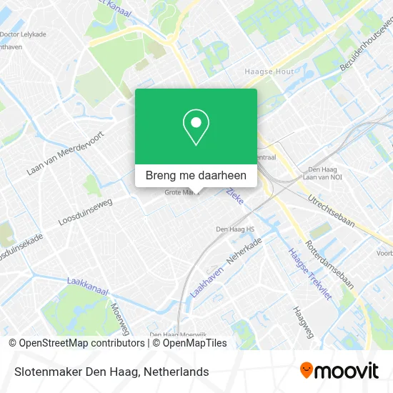 Slotenmaker Den Haag kaart