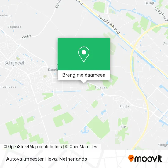 Autovakmeester Heva kaart
