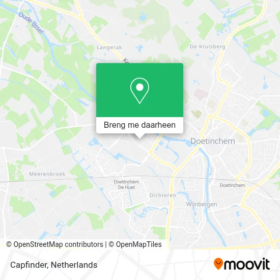 Capfinder kaart
