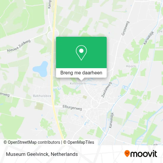 Museum Geelvinck kaart