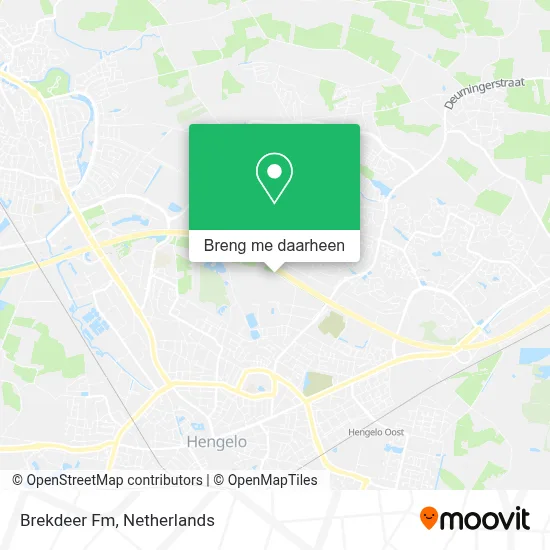 Brekdeer Fm kaart