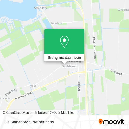 De Binnenbron kaart