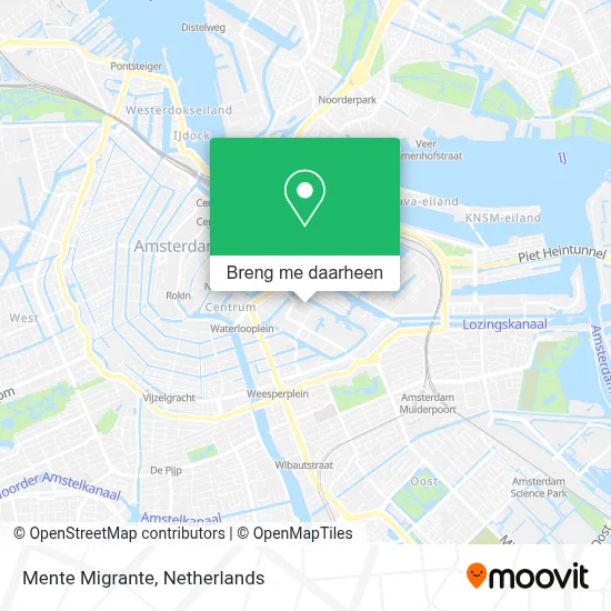 Mente Migrante kaart