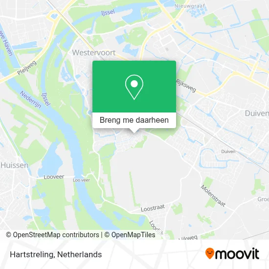 Hartstreling kaart