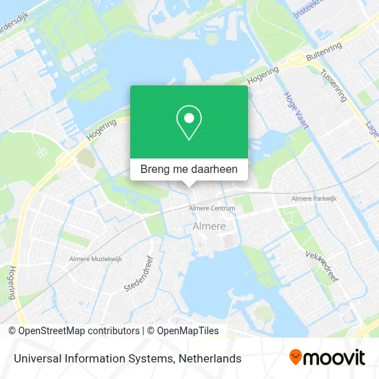 Universal Information Systems kaart