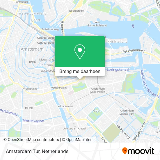 Amsterdam Tur kaart