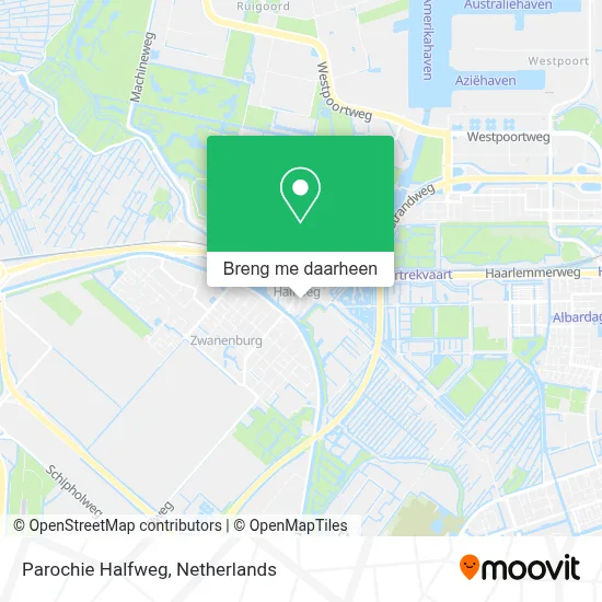 Parochie Halfweg kaart