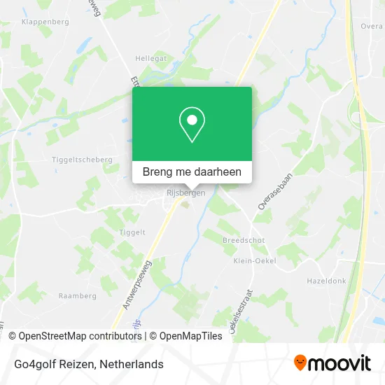 Go4golf Reizen kaart