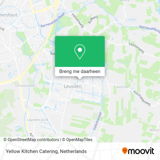 Yellow Kitchen Catering kaart