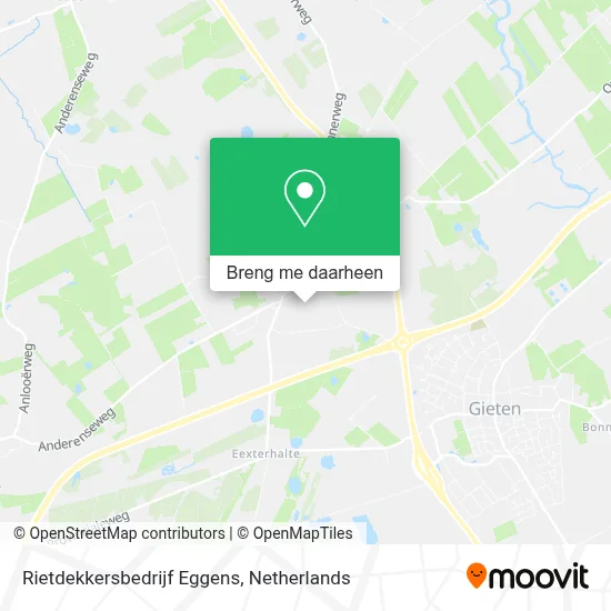 Rietdekkersbedrijf Eggens kaart