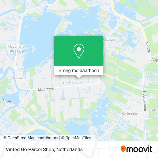 Vinted Go Parcel Shop kaart