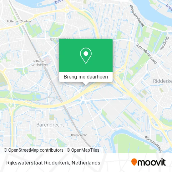 Rijkswaterstaat Ridderkerk kaart