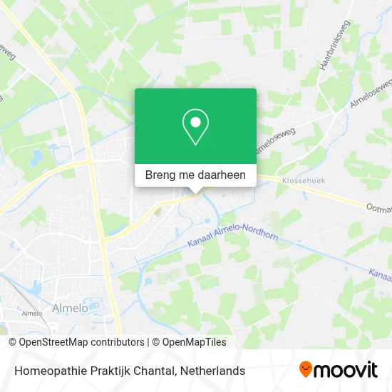 Homeopathie Praktijk Chantal kaart