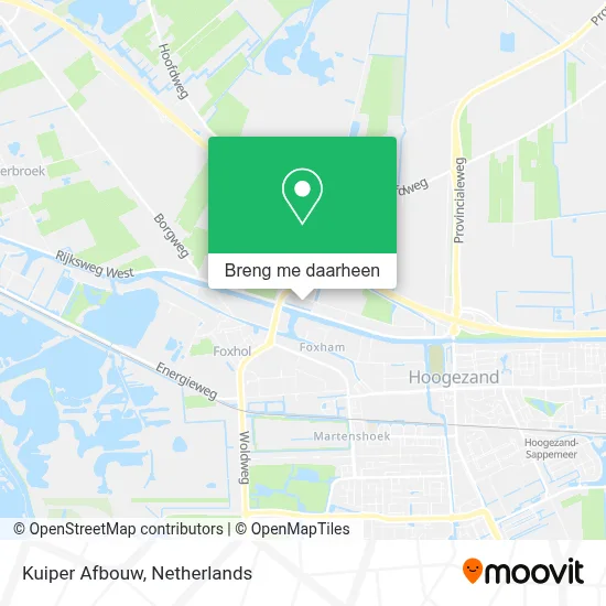 Kuiper Afbouw kaart