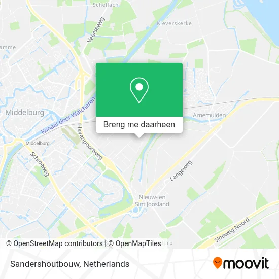 Sandershoutbouw kaart