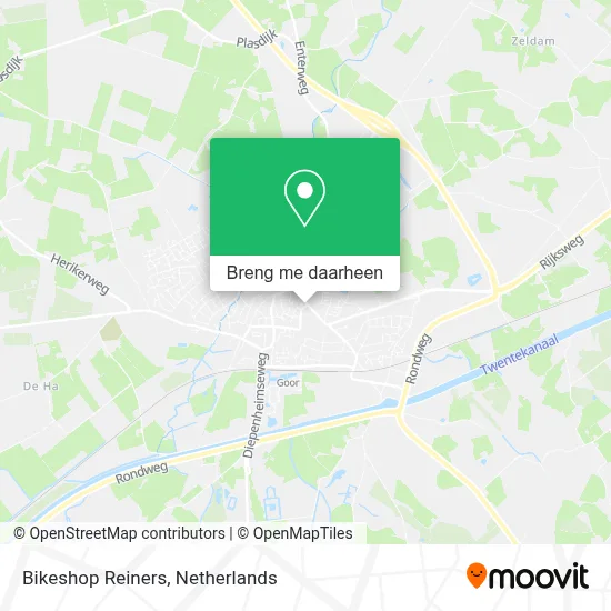 Bikeshop Reiners kaart